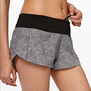 heather gray lululemon speed up shorts 2.5